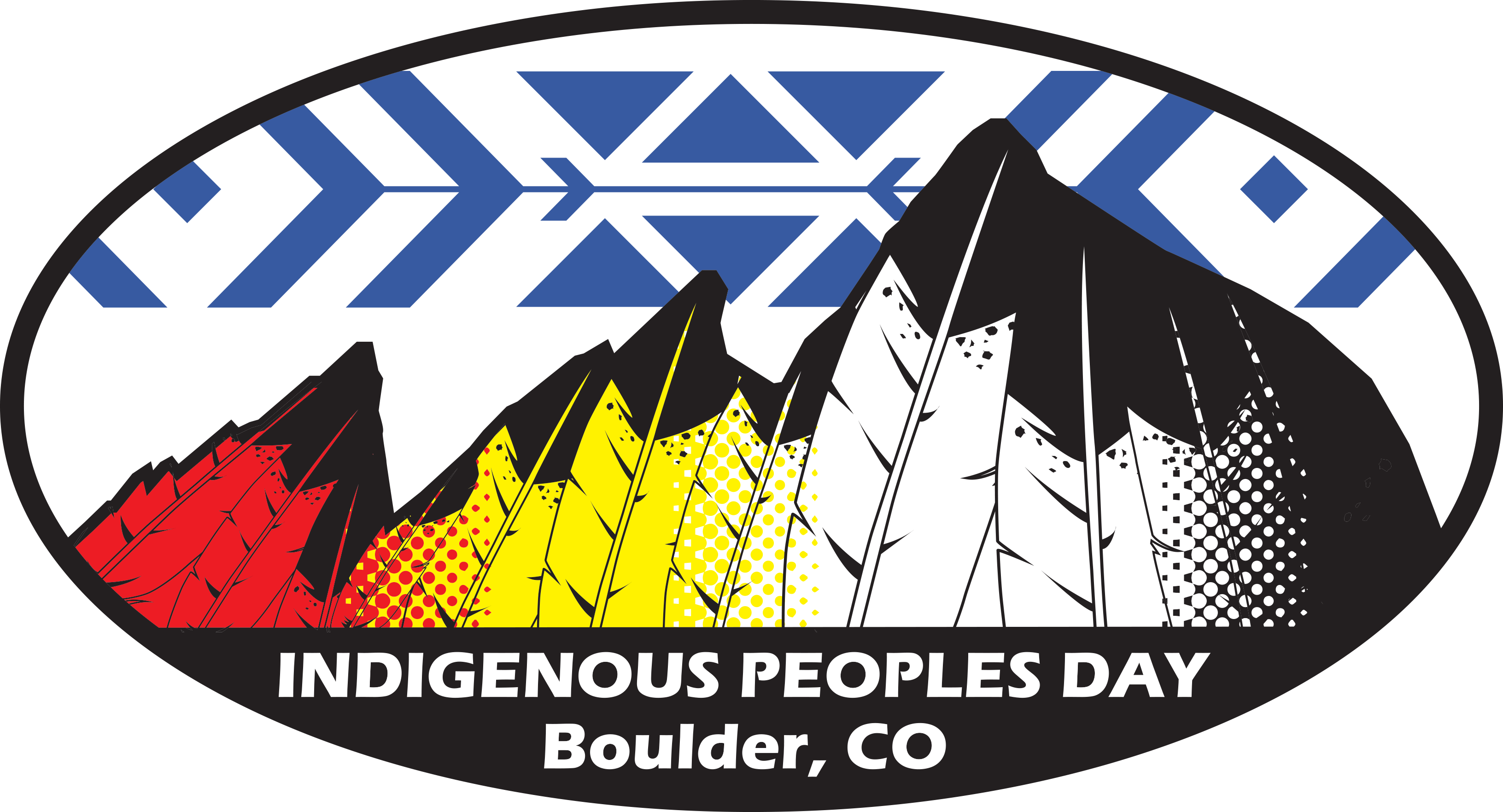 Indigenous Peoples Day Logo Circle - Indigenous Peoples Day Boulder Clipart (3263x1763), Png Download