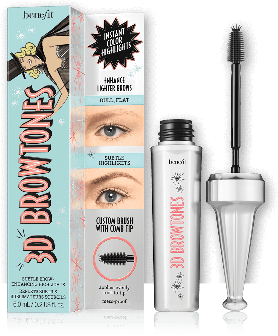 3d Browtones Eyebrow Enhancer - Benefit Gimme Brow New Packaging Clipart (1220x1380), Png Download