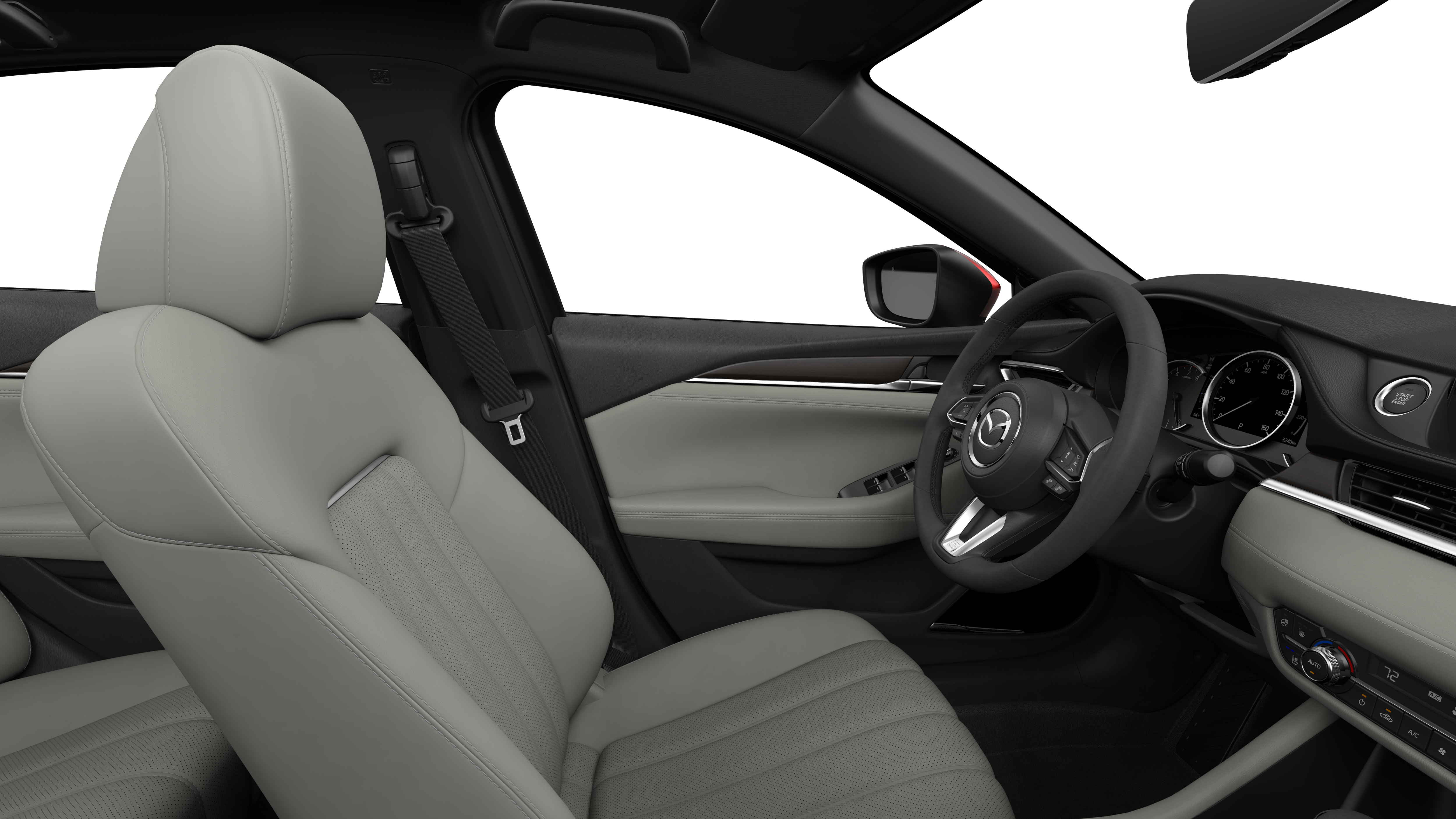 2018 Mazda6 Parchment Nappa Leather Interior - Mazda Cx 5 Parchment Leather Clipart (5000x2813), Png Download