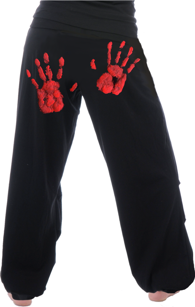 Pant, Long With Bloody Hands ☆ - Pocket Clipart (685x1000), Png Download