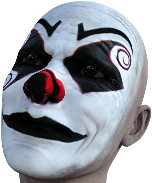 Italian Opera Clown Always Crying Clipart (653x782), Png Download