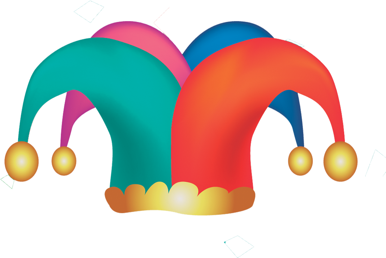 Clown Circus Hat Clip Art - Hat Clown Png Transparent Png (1253x838), Png Download