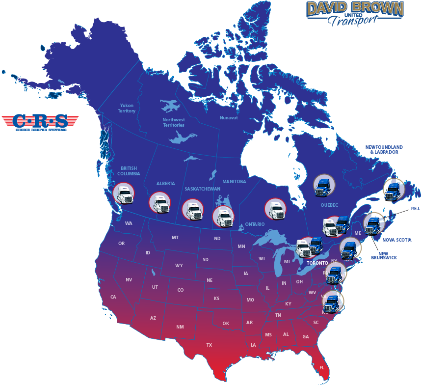 Food Transport Service Map - Canada And Us Map Together Clipart (860x784), Png Download