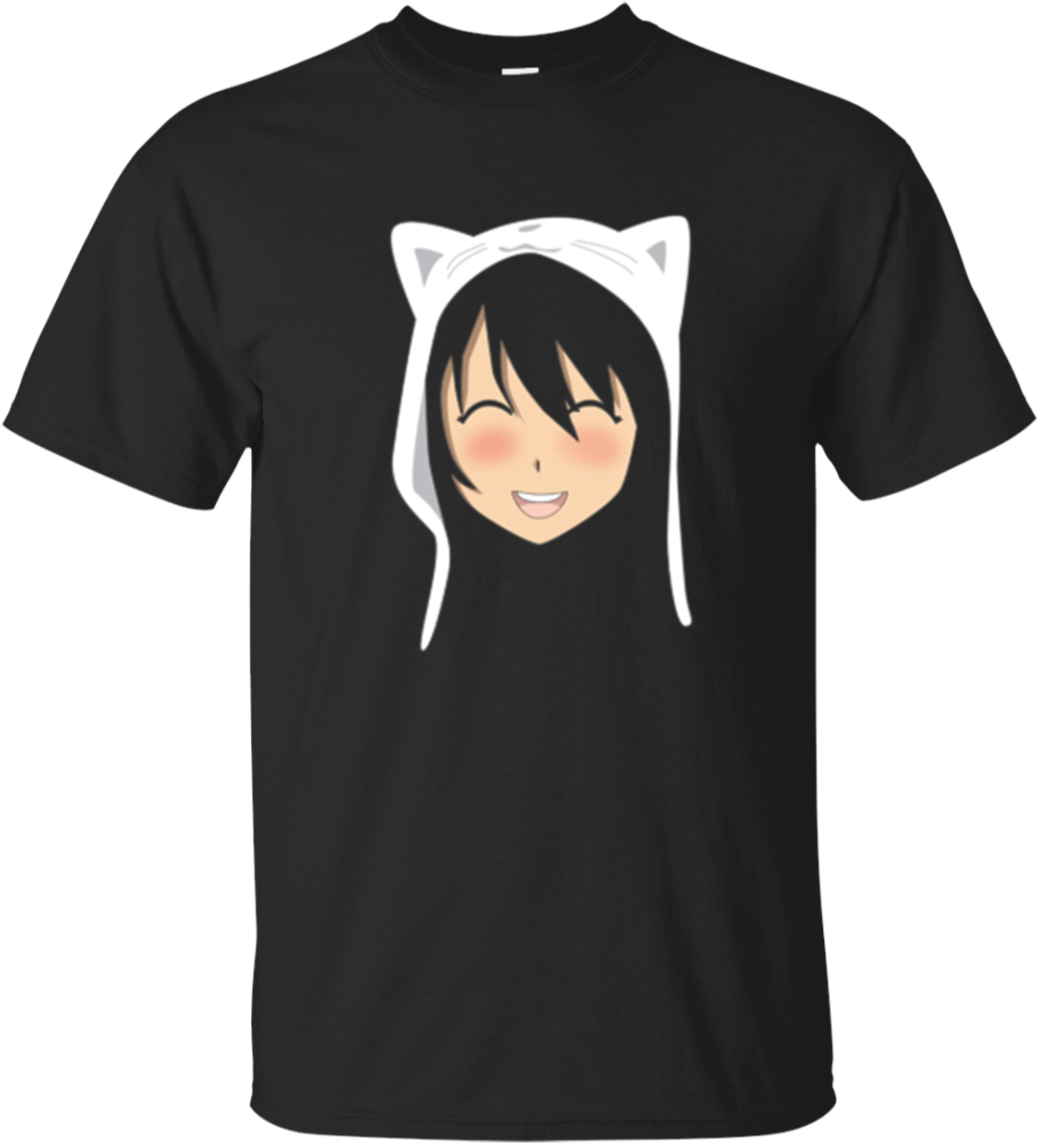 Anime Face Cat Shirt, Manga Lover Otaku Style Japanese - Stranger Things Adidas T Shirt Clipart (1155x1155), Png Download