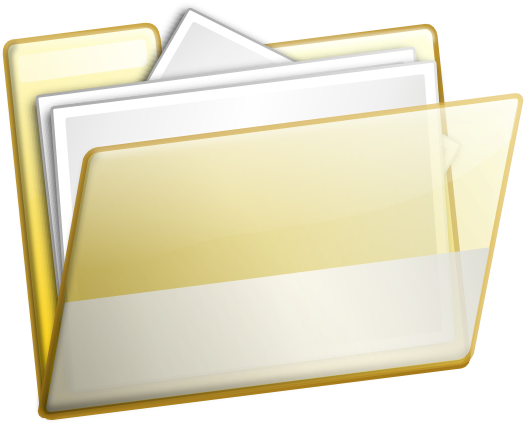 Original Png Clip Art File Simple Folder Documents Transparent Png (600x600), Png Download