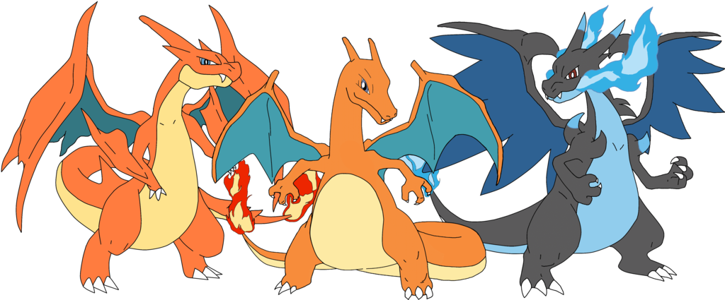 Charizard For Ever - Ultima Evolucion De Charmander Clipart (1024x425), Png Download