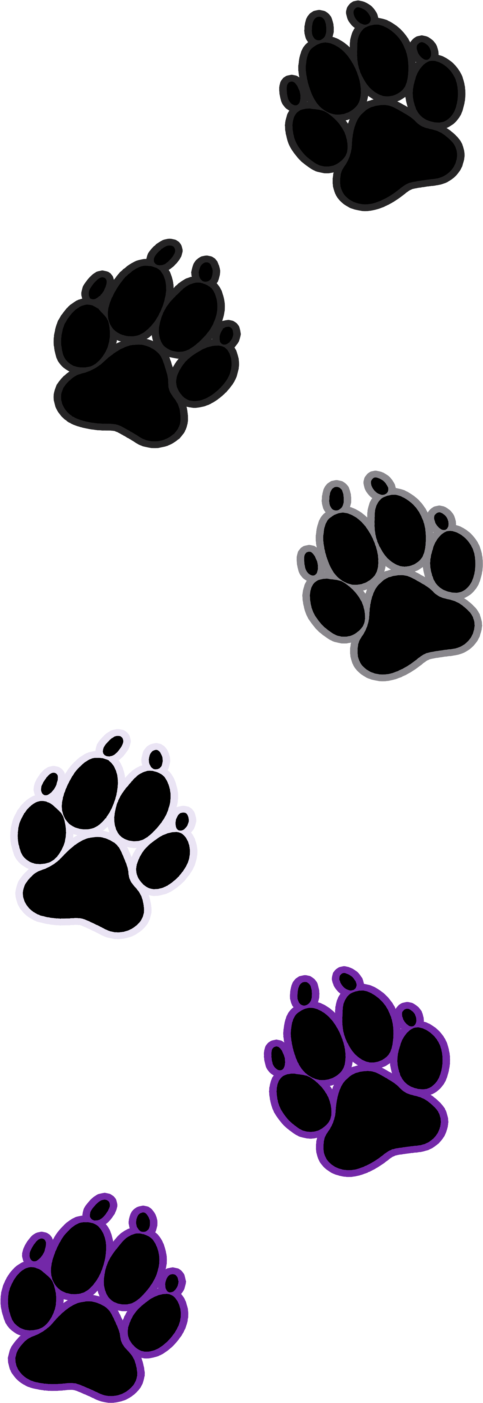 Dog Paw Print Asexual - Paw Clipart (3600x4800), Png Download