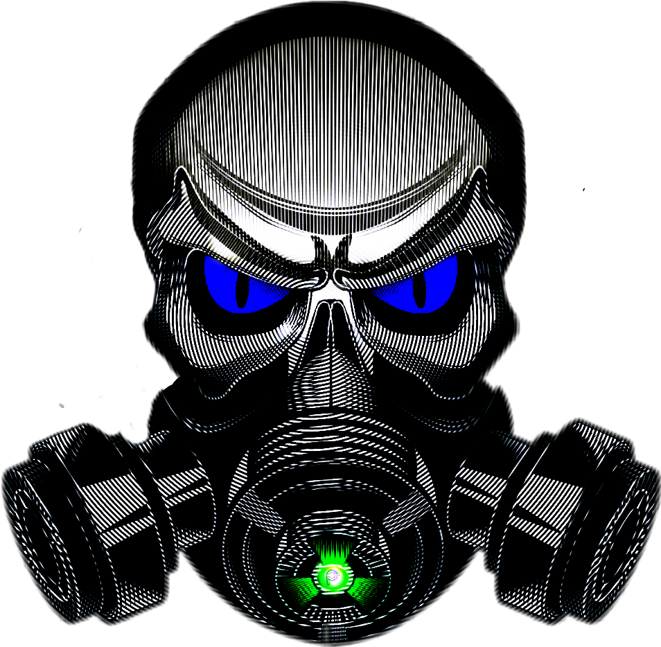 Gasmask Sticker - Gas Mask Sticker Clipart (1024x1024), Png Download