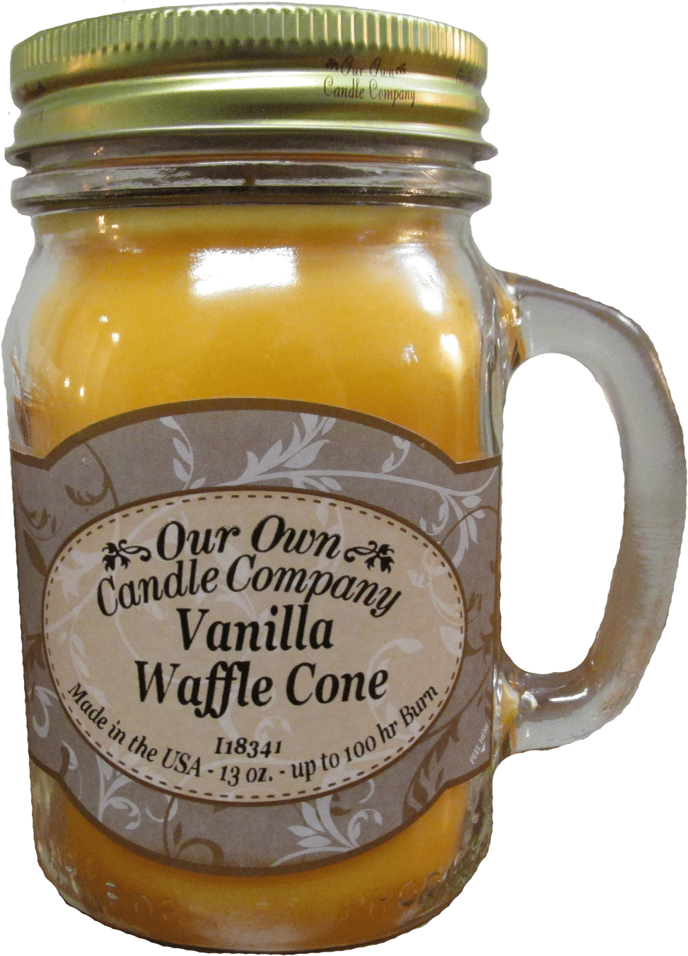 Mason Jar Candle Vanilla Waffle Cone - Kombucha Clipart (1500x1500), Png Download
