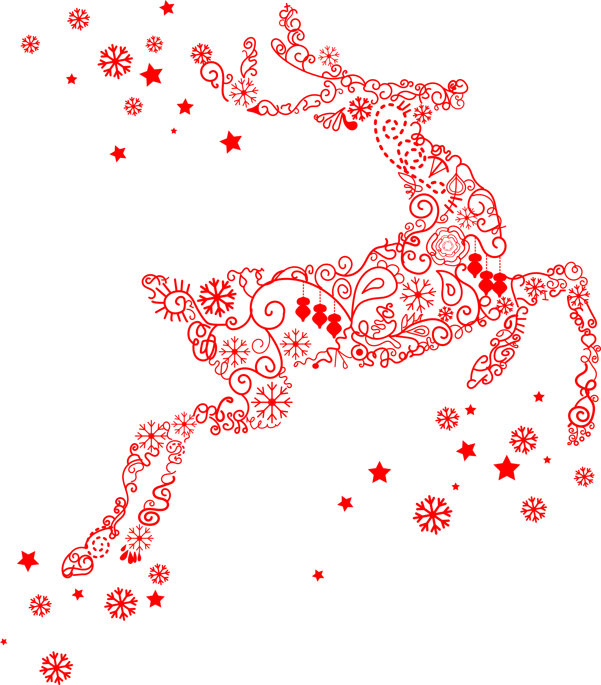 Raindeer 999px 207 - Christmas Deer Transparent Png Clipart (999x1140), Png Download