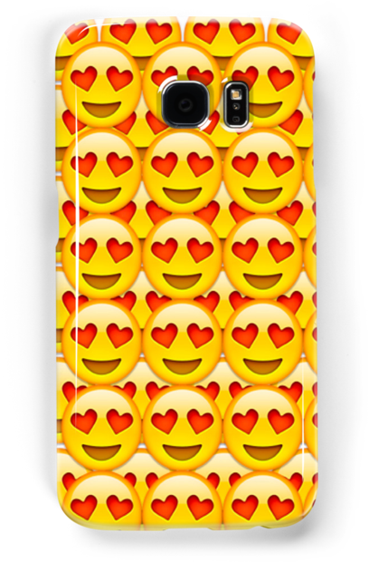Heart Eyed Emoji - Mobile Phone Case Clipart (500x700), Png Download