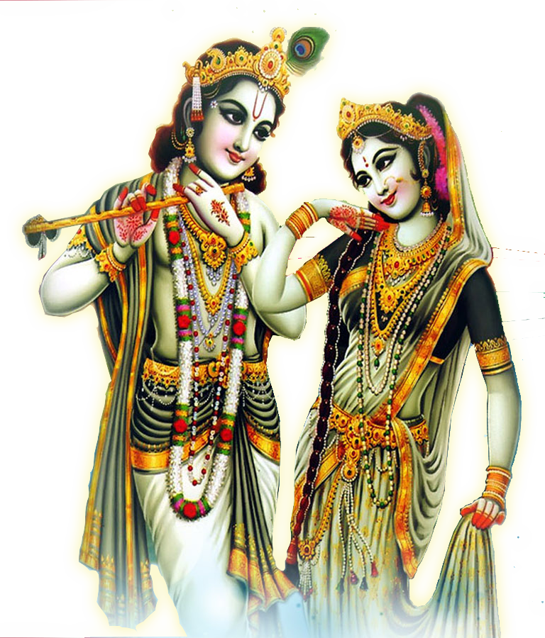 Radha Krishna Png Transparent Images - Radha Krishna Image Hd Png Clipart (768x900), Png Download