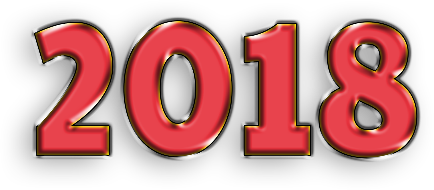 Happy New Year Box Office With 2018 Hd 4k 3d Png Images - Happy New Year 2018 Png Clipart (1600x914), Png Download