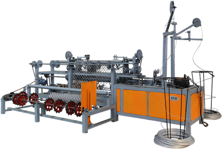 Apm Double Wire Dapu Wire Mesh Weaving Machine / Chain - Plc Apm Clipart (750x506), Png Download