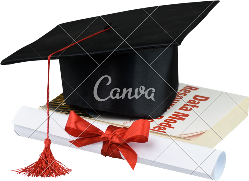 Picture Of Graduation Hat - Canva Clipart (800x581), Png Download