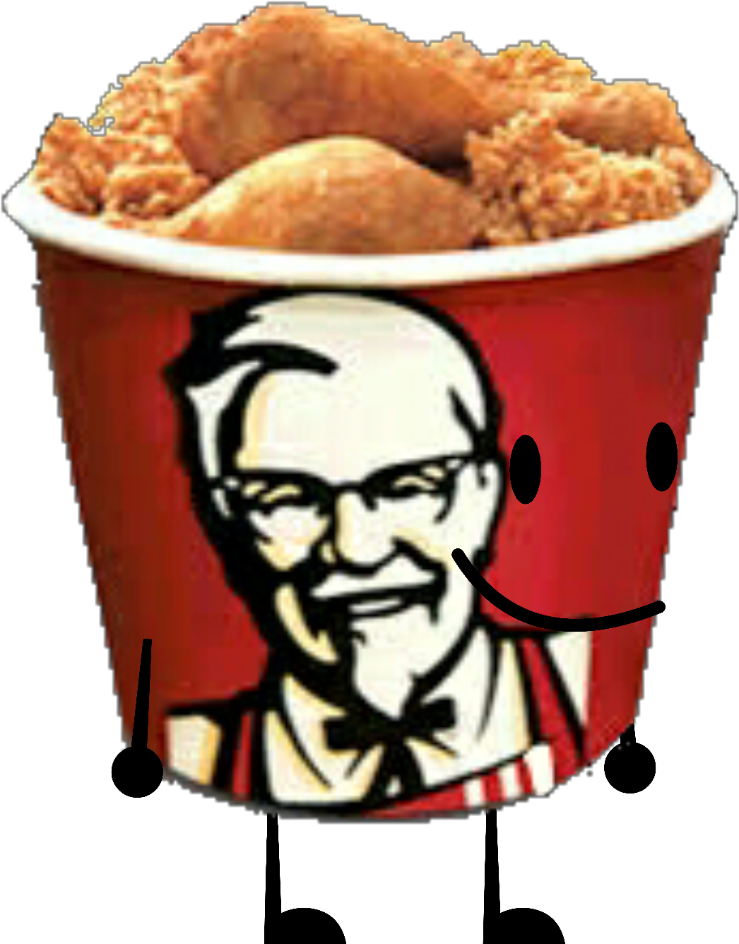 Bucket Of Fried Chicken Png - Fried Chicken Bucket Png Clipart (1360x1543), Png Download