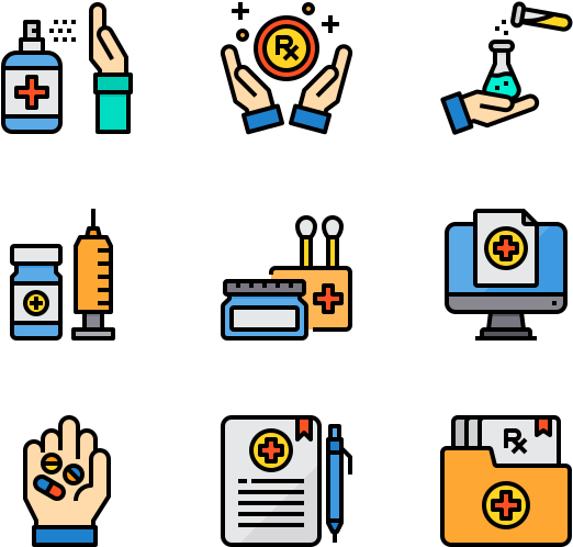 Pharmacy - Machinery Icons Clipart (600x564), Png Download