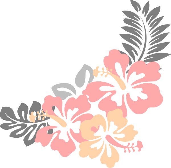 Hibiscus Flower Clip Art At Clker - Transparent Hawaiian Flower Png (600x588), Png Download