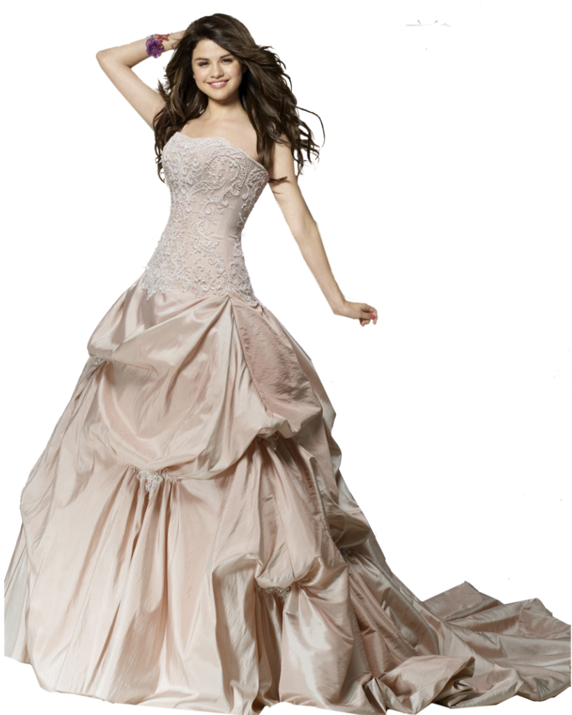 Wedding Dress Transparent Background - Women In Dress Transparent Background Clipart (862x1024), Png Download