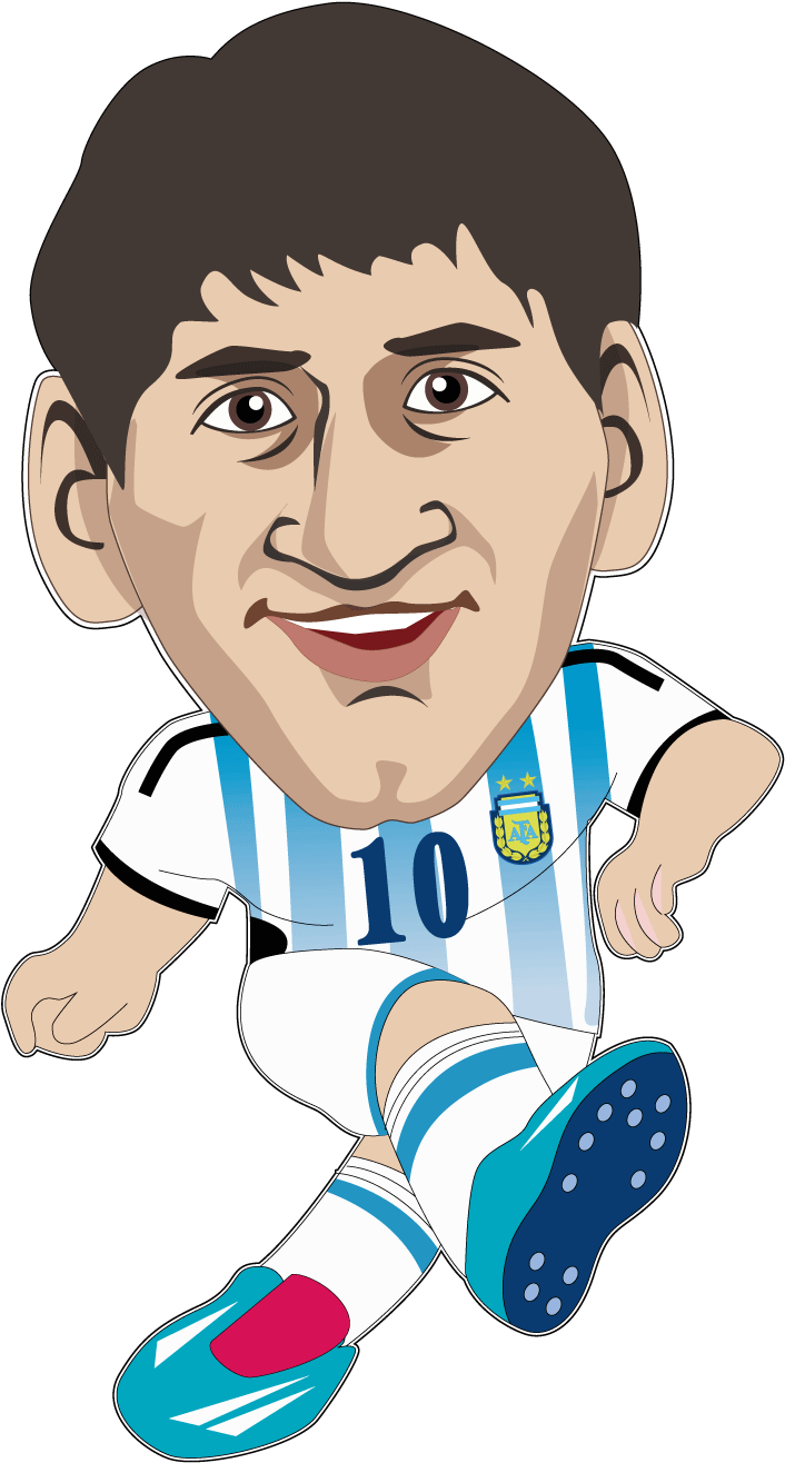 Fifa Clipart Lionel Messi - Dibujos Animados De Messi - Png Download (1501x1501), Png Download