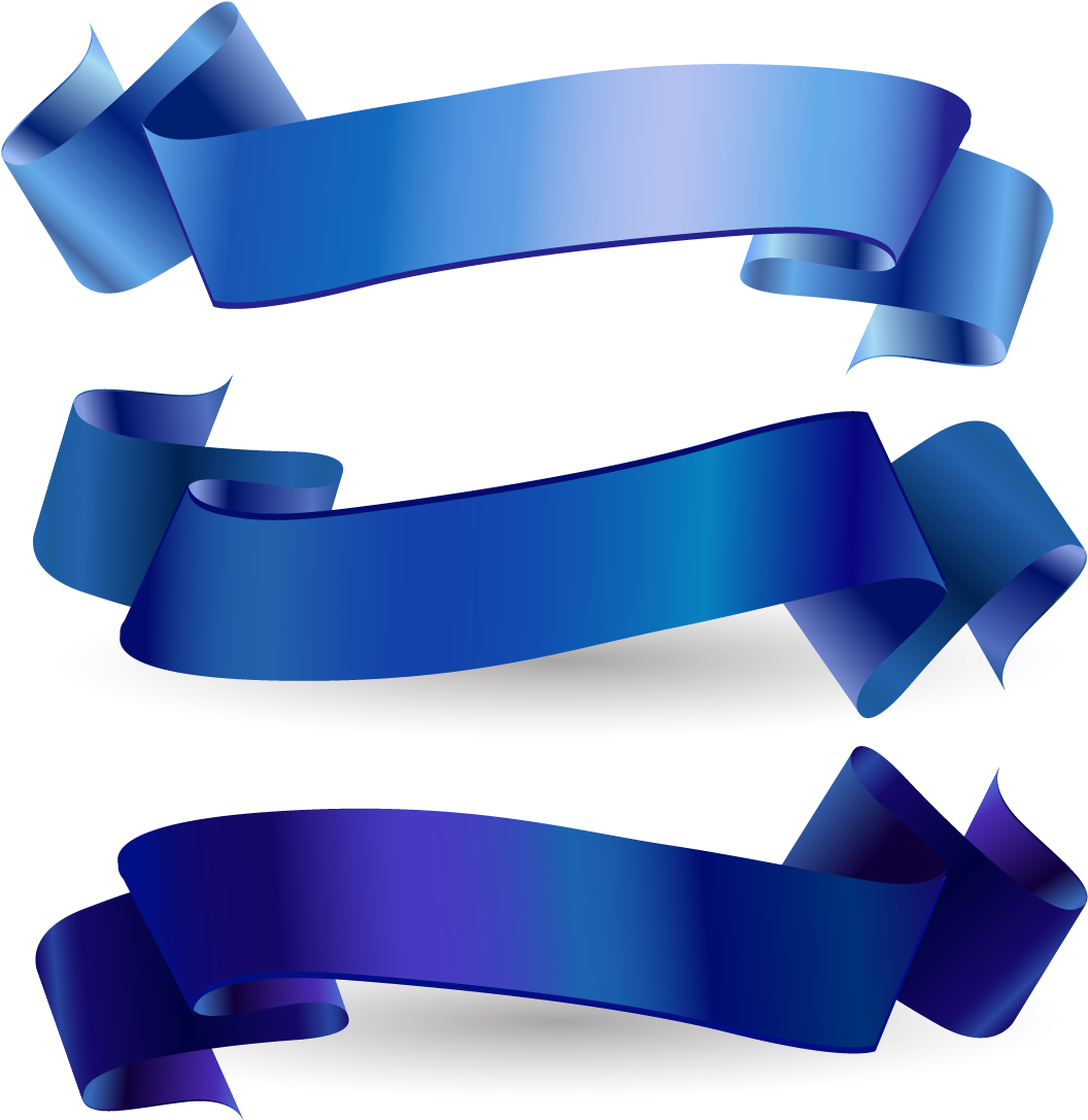 Awareness Web Banner Download - Blue Ribbon Vector Hd Clipart (1181x1181), Png Download