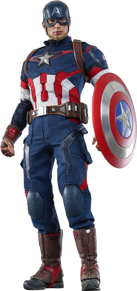 Free Avengers Clipart Figurine - Avengers Age Of Ultron Captain America - Png Download (480x1016), Png Download