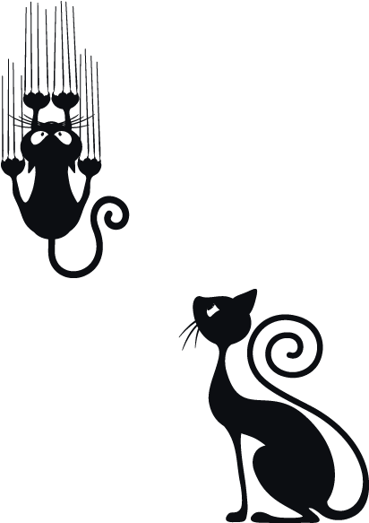 Banner Royalty Free Library Vinilos Decorativos Adhesivos - Siluetas De Animales Para Paredes Clipart (650x650), Png Download