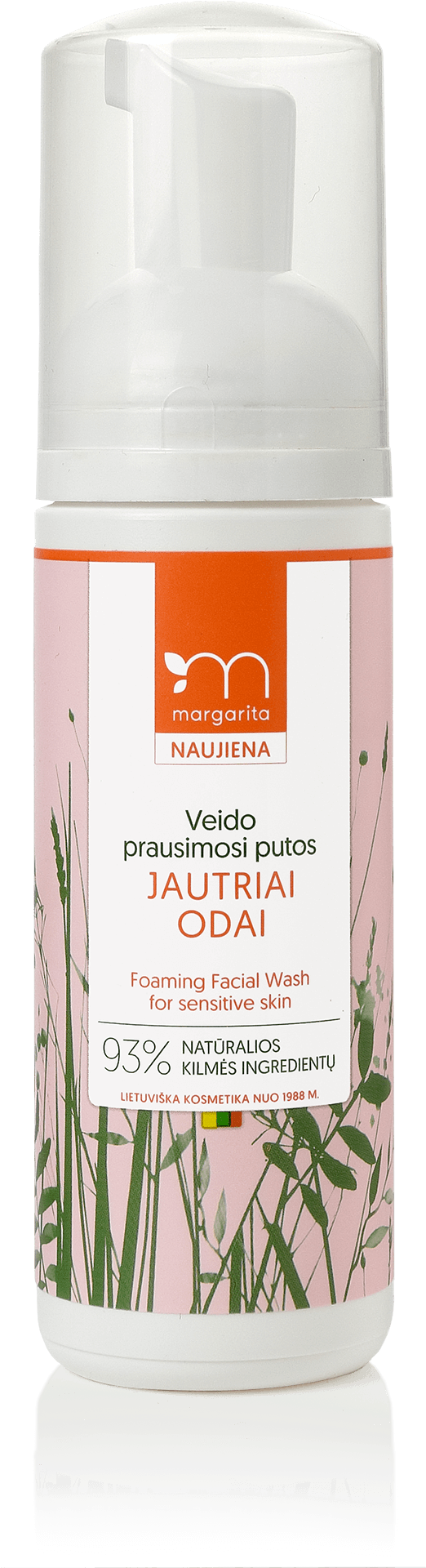 4770001000496 Margarita Jautriai Odai Prausimosi Putos - Cosmetics Clipart (1000x2058), Png Download