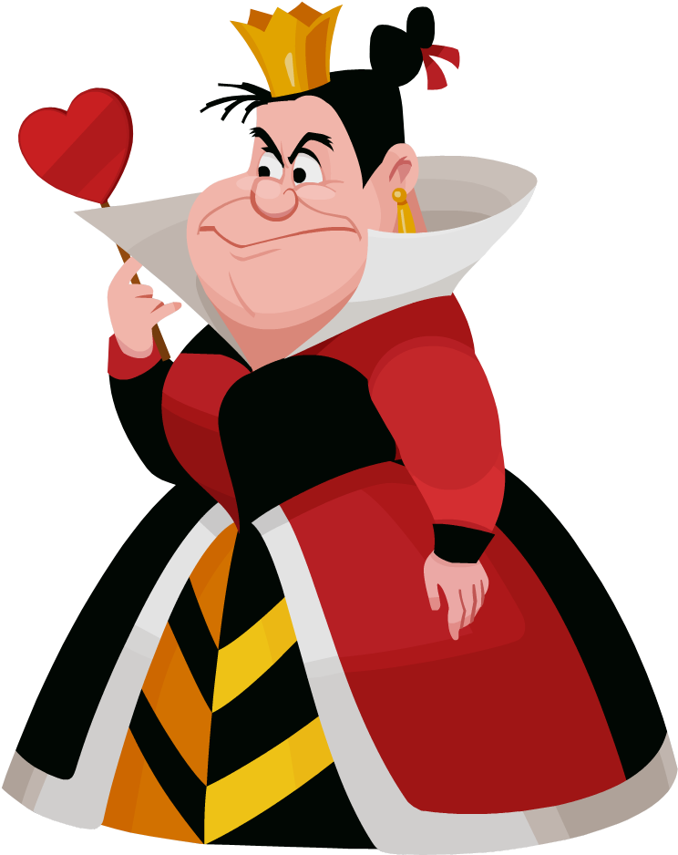 Queen Of Hearts01 - Alice In Wonderland Queen Of Hearts Png Clipart (793x1036), Png Download