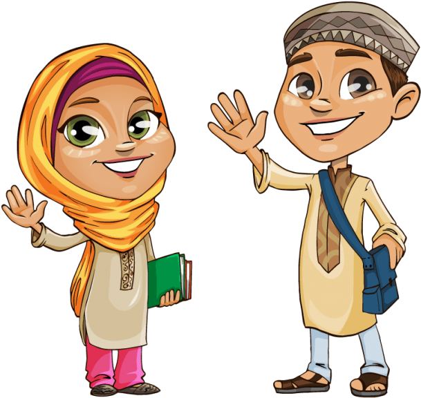 Free Png Download Children Vector Png Png Images Background - Islamic Kids Clipart (850x704), Png Download