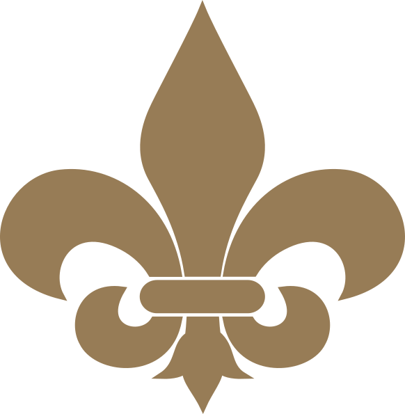 Grey Fleur De Lis Png Clipart (582x595), Png Download