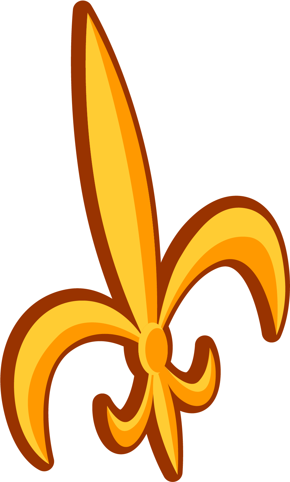 Fleur De Lis - Illustration Clipart (2550x3300), Png Download