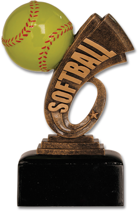 6″ Softball Headline Resin - College Softball Clipart (800x800), Png Download