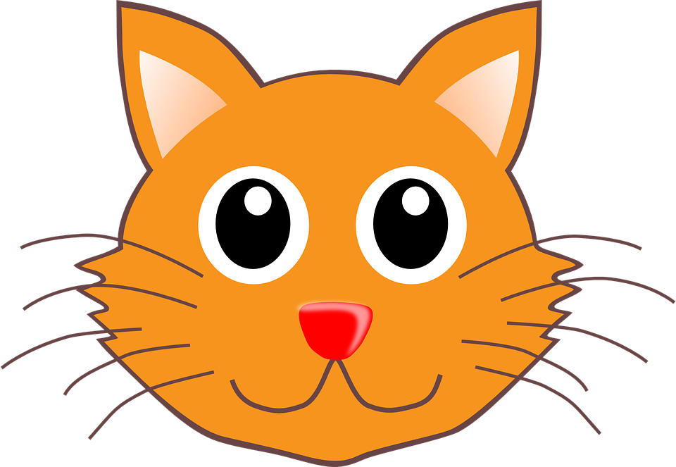 Cat Head Portrait - Cat Head Clip Art - Png Download (960x663), Png Download