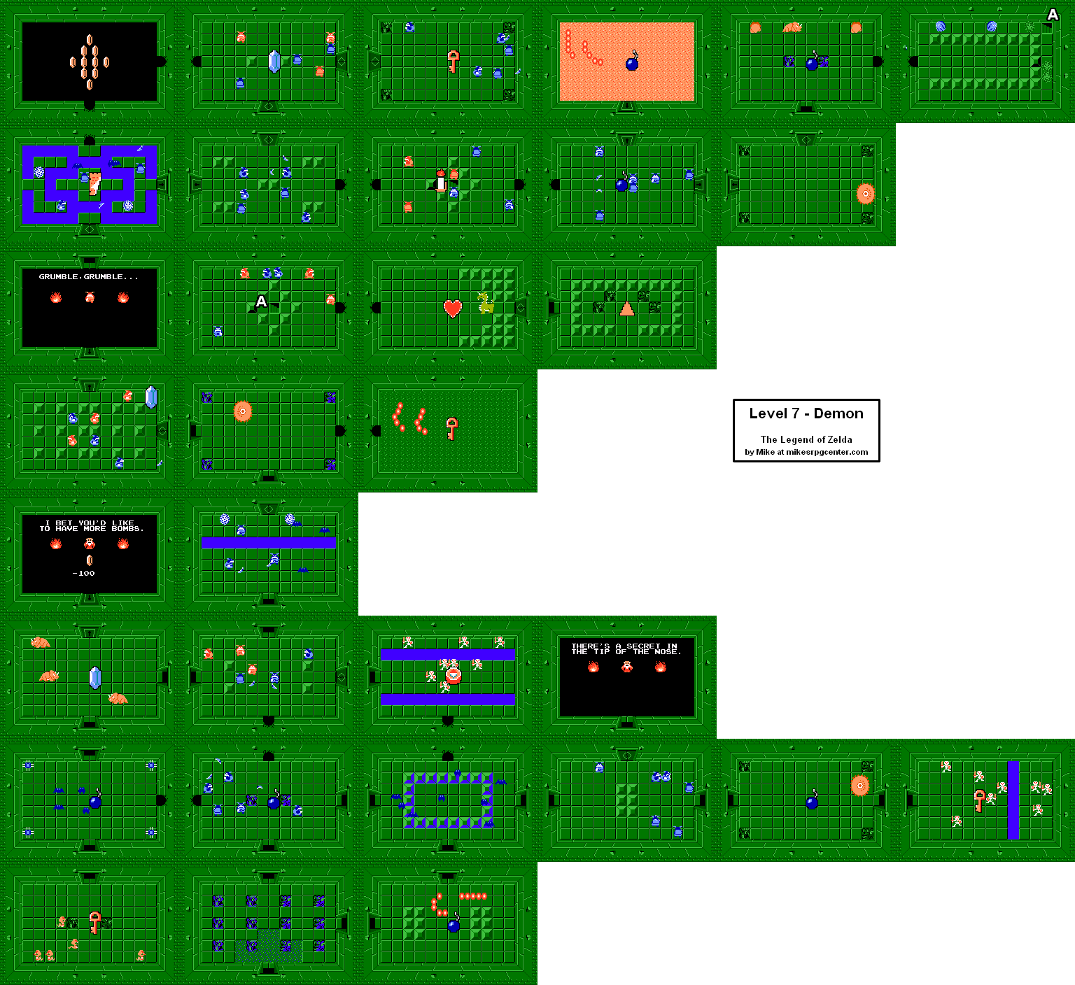 Level - Map Of Level 5 Legend Of Zelda Clipart (1536x1408), Png Download