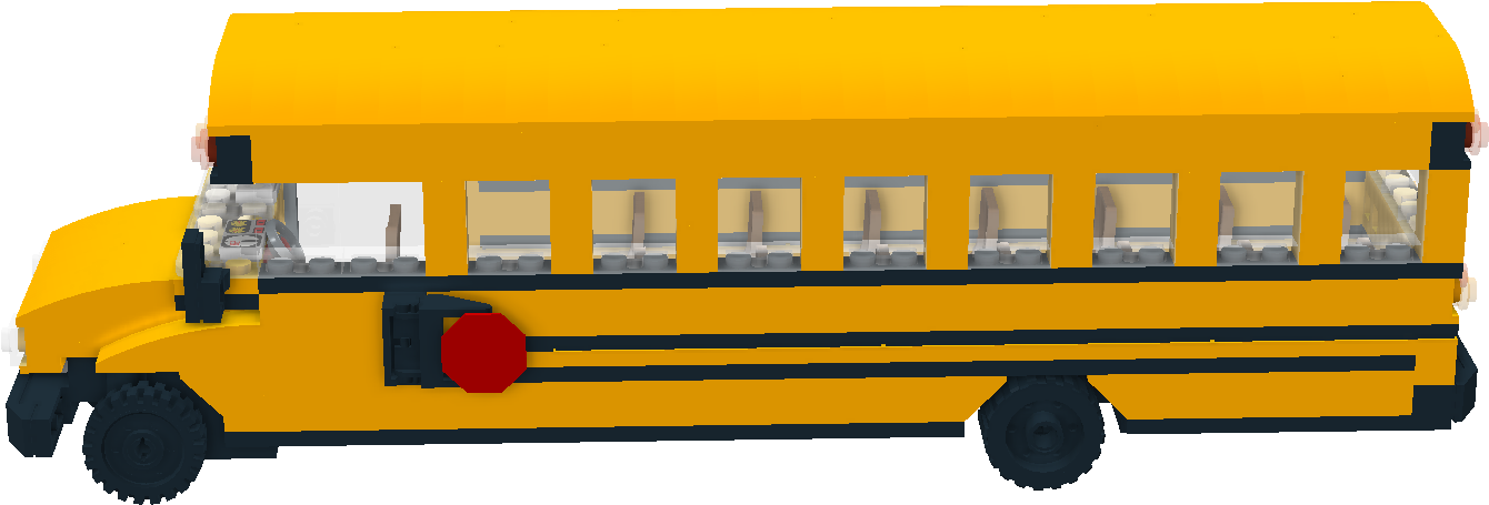 Brickshelf Gallery - Schoolbus2 - School Bus Clipart (1419x949), Png Download