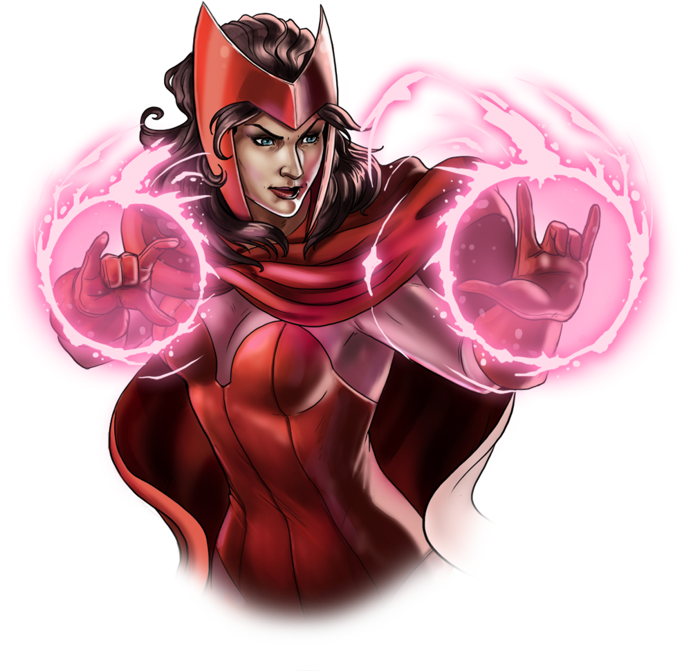 Scarlet Witch Png Image - Scarlet Witch Png Clipart (1024x1033), Png Download