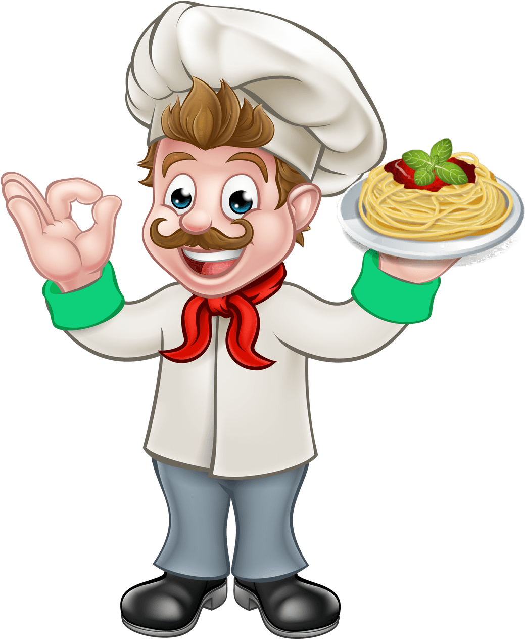 Diner Clipart Spaghetti - Baker Animated - Png Download (1080x1262), Png Download