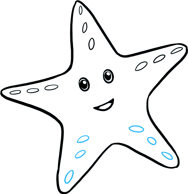 680 X 678 5 - Starfish Cute Drawing Clipart (680x678), Png Download