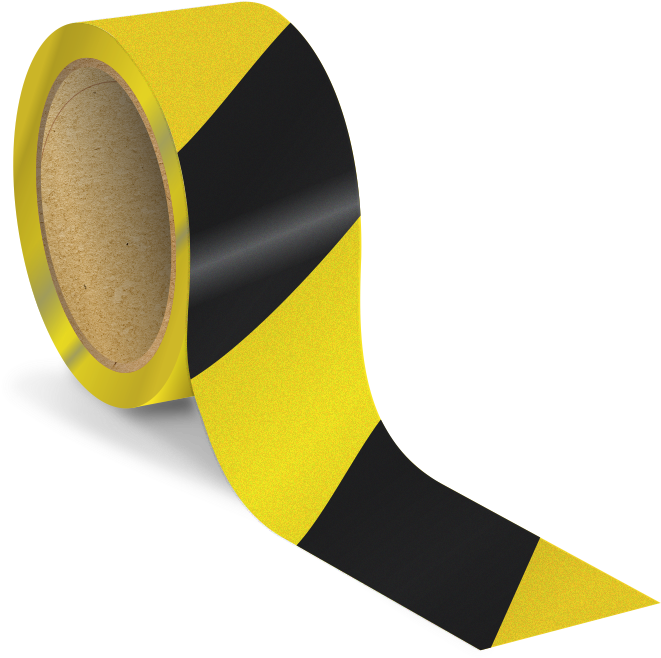 2 Inch Striped Reflective Floor Marking Tape - Reflective Marking Tape Clipart (800x800), Png Download