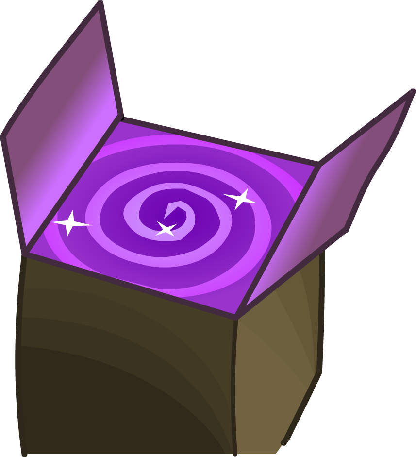 Lodge Attic Box Portal Open - Box Open Png Purple Clipart (857x941), Png Download