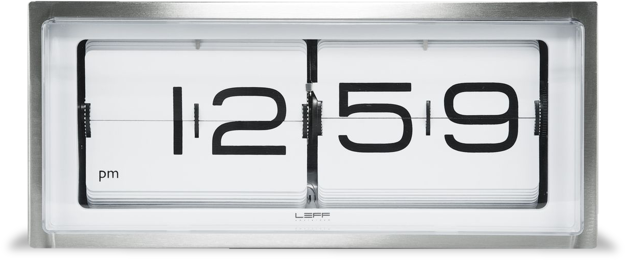 Brick Wall/desk Clock, Stainless Steel White Face-0 - Brick Clock Clipart (1280x851), Png Download