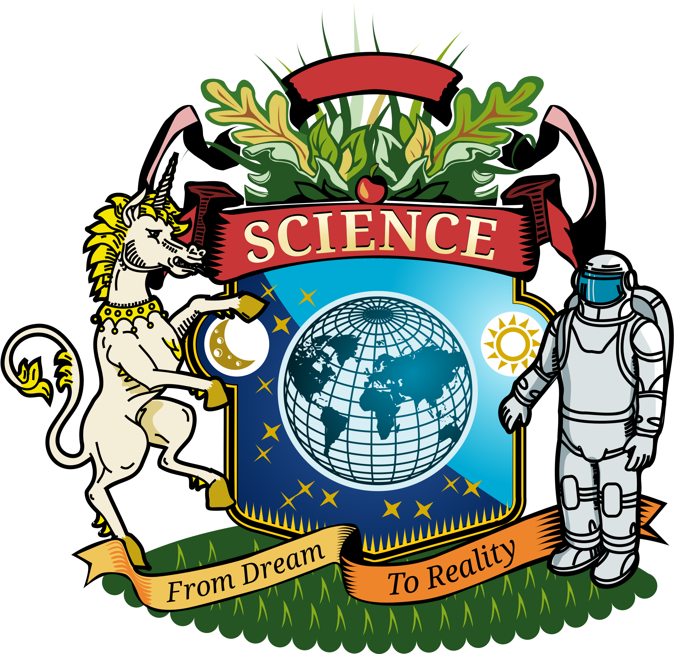 This Free Icons Png Design Of Coat Of Arms For Science Clipart (2400x2400), Png Download