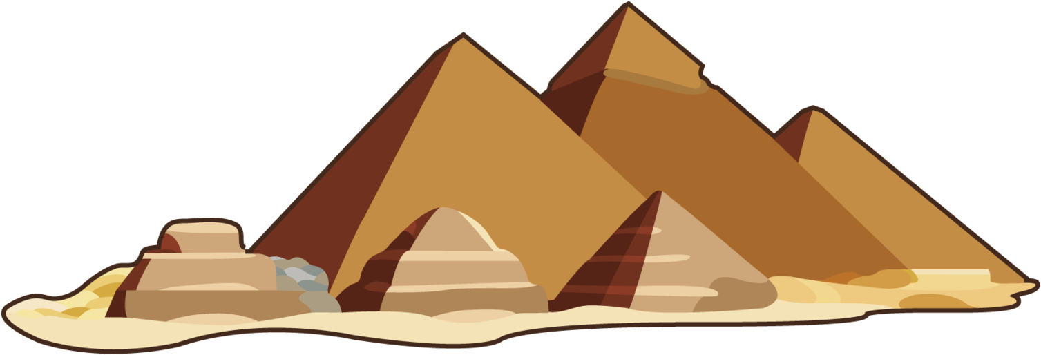 Pyramid Png - Pyramid Of Giza Png Clipart (1514x528), Png Download