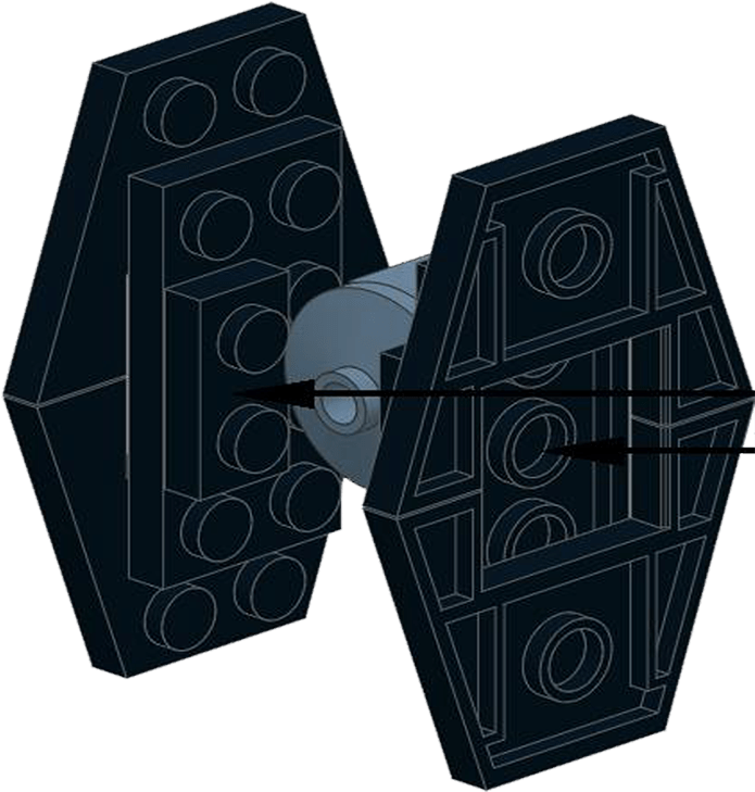 Mini Tie Fighter Clipart (695x729), Png Download
