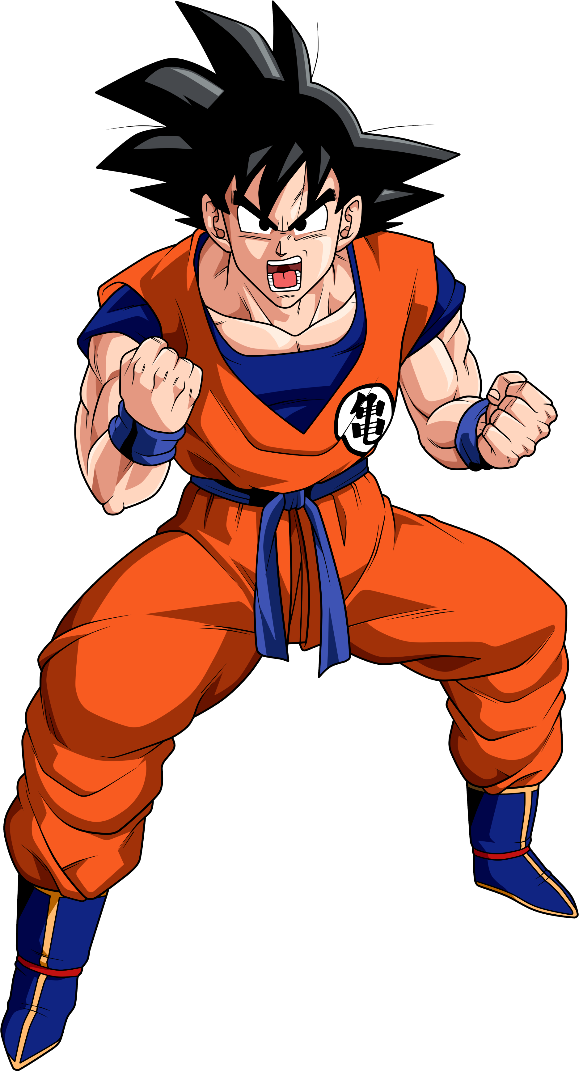 Dragon Ball Goku Png Free Download - Goku Dragon Ball Z Clipart (2500x3600), Png Download