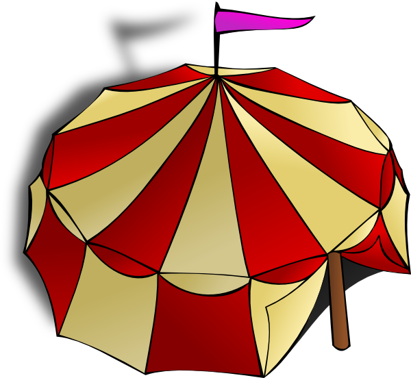 Map Circus Tent Symbol Png Clipart (600x552), Png Download
