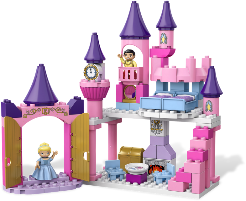 Lego Duplo Disney Princess Cinderella's Castle Clipart (785x642), Png Download