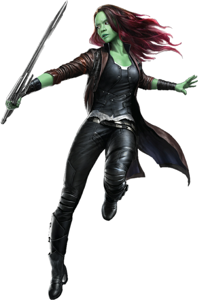 Avengers Infinity War Png - Infinity War Gamora Marvel Clipart (739x1116), Png Download