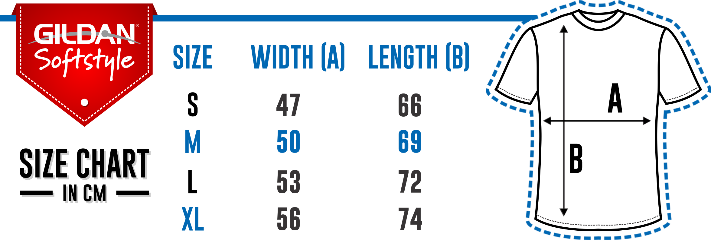 Gildanbandung - - Chart - Gildan Heavy Blend Crewneck Sweatshirt Size Chart Clipart (2351x796), Png Download